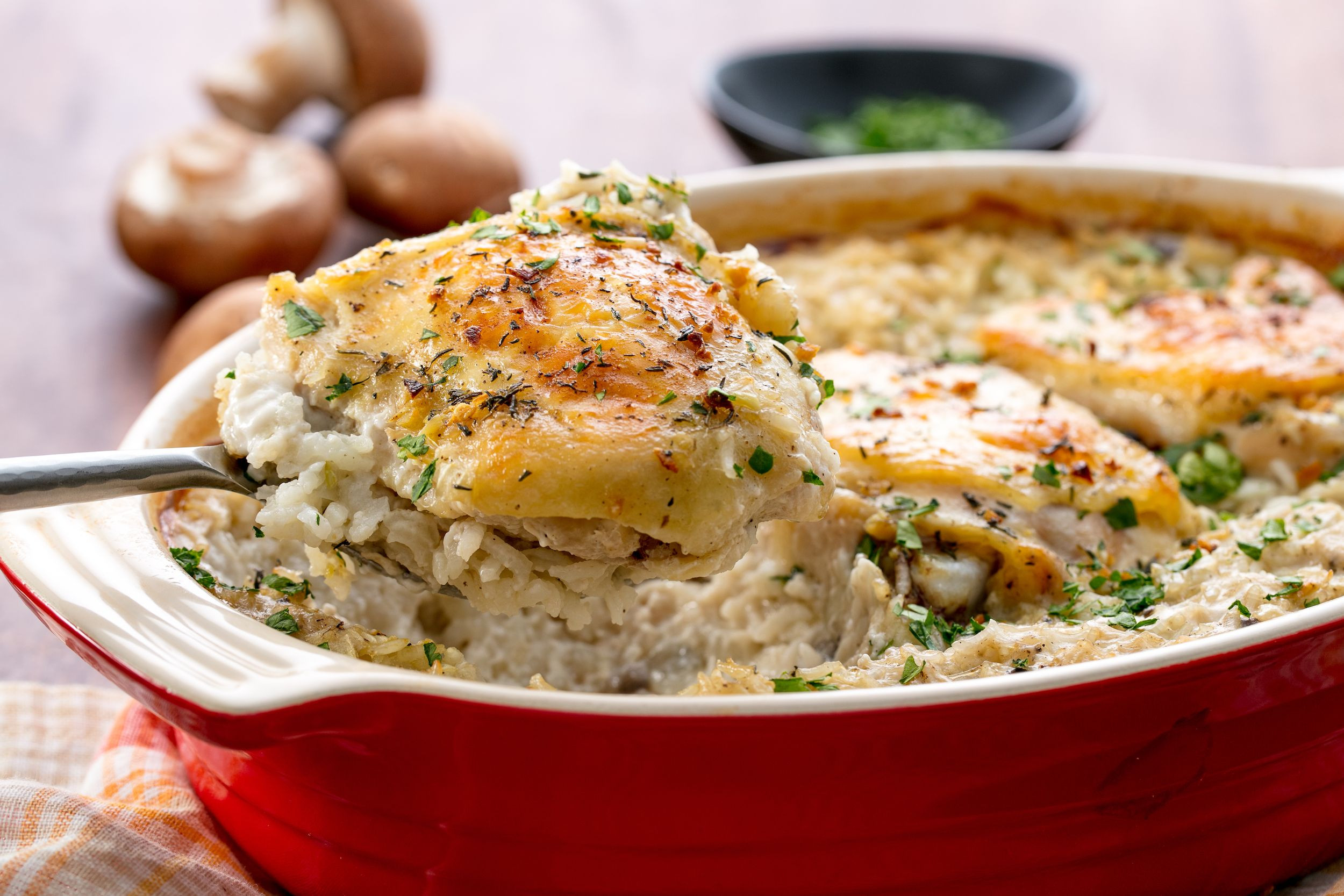 Baked Chicken And Rice With Cream Of Mushroom
 chicken and rice bake recipe cream of mushroom