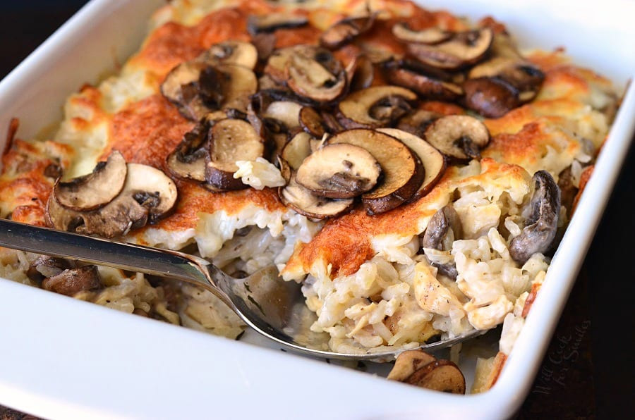Baked Chicken And Rice With Cream Of Mushroom
 Creamy Chicken Mushroom Rice Casserole Will Cook For Smiles