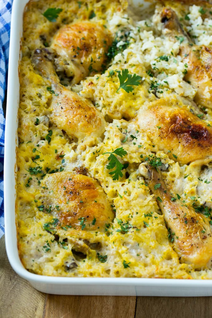 Baked Chicken And Rice With Cream Of Mushroom
 Chicken and Rice Casserole Dinner at the Zoo