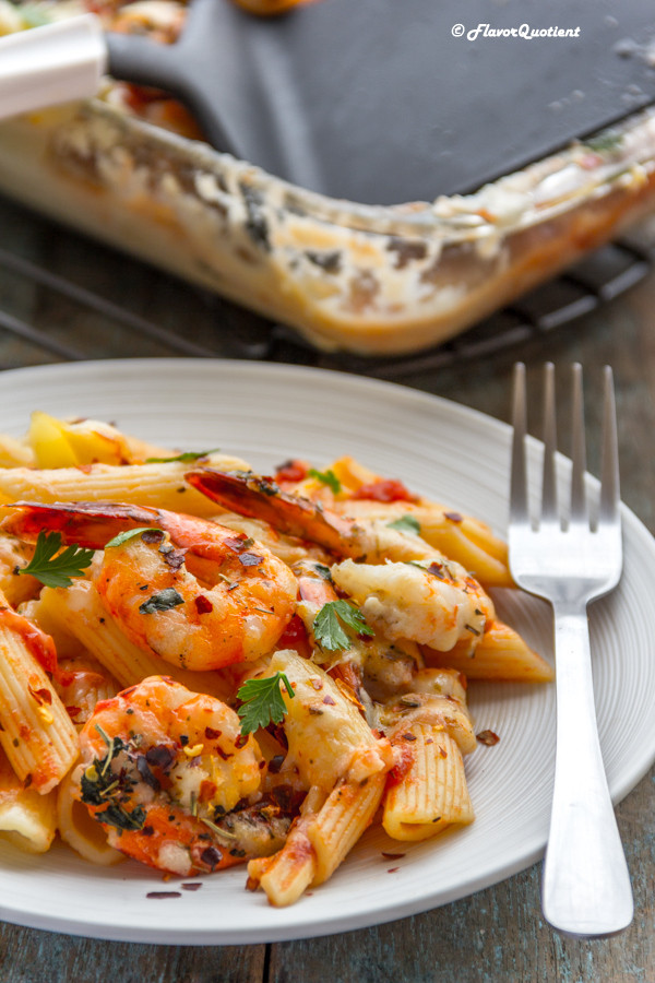 Baked Chicken And Shrimp Alfredo
 Easy Shrimp Alfredo Pasta Bake