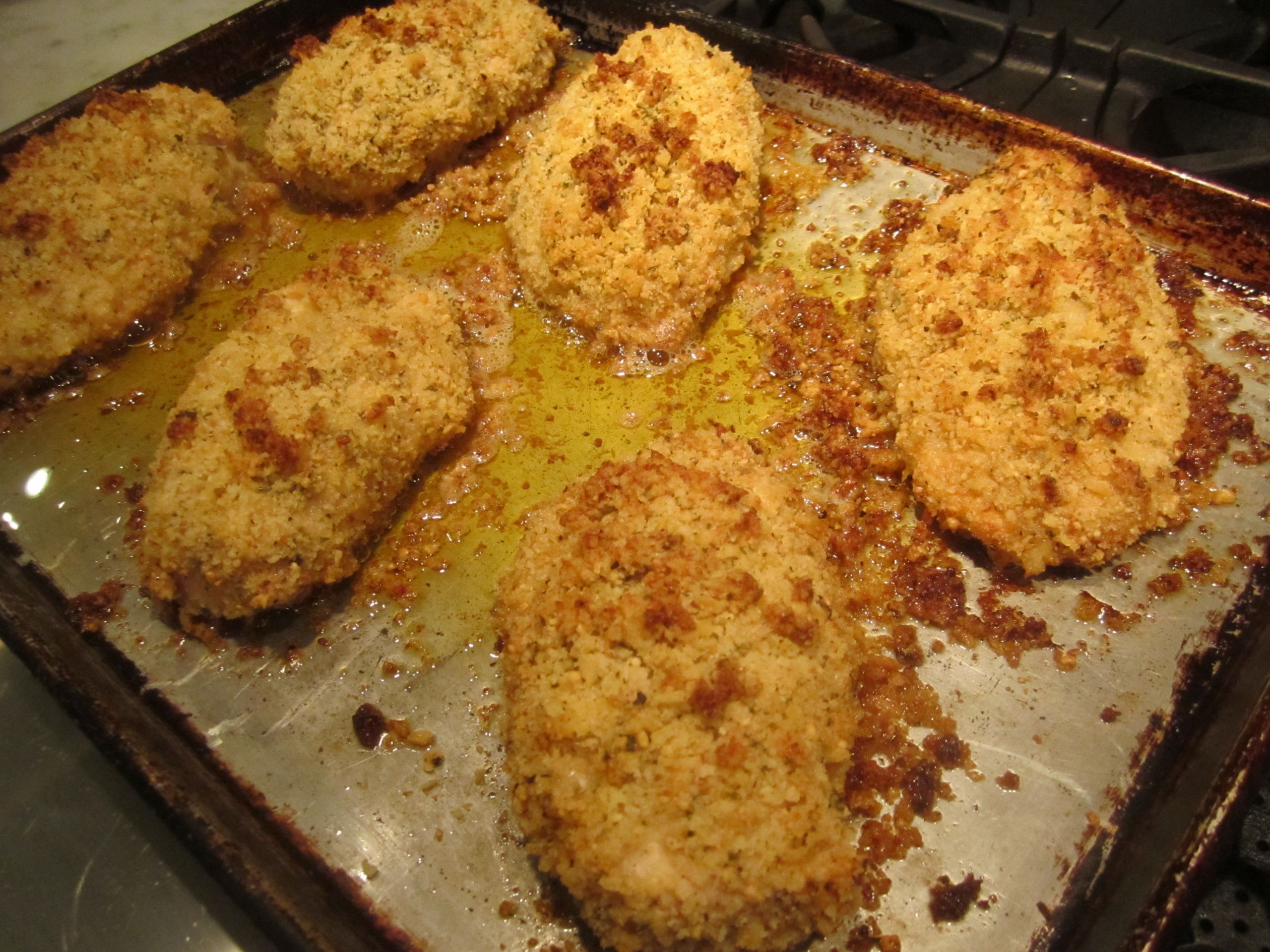 Baked Chicken Breast Fillets
 Mom’s Baked Breaded Chicken Breasts