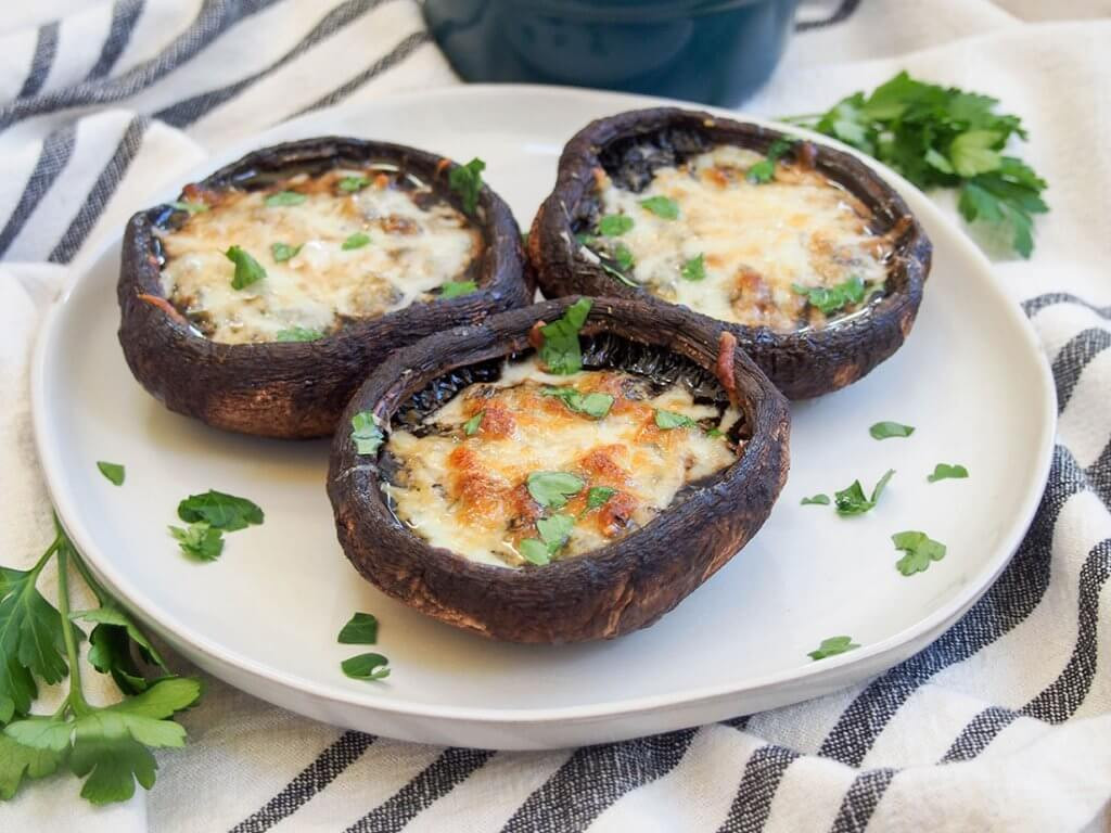 Baked Stuffed Portobello Mushroom Recipe
 Baked portobello mushrooms Caroline s Cooking