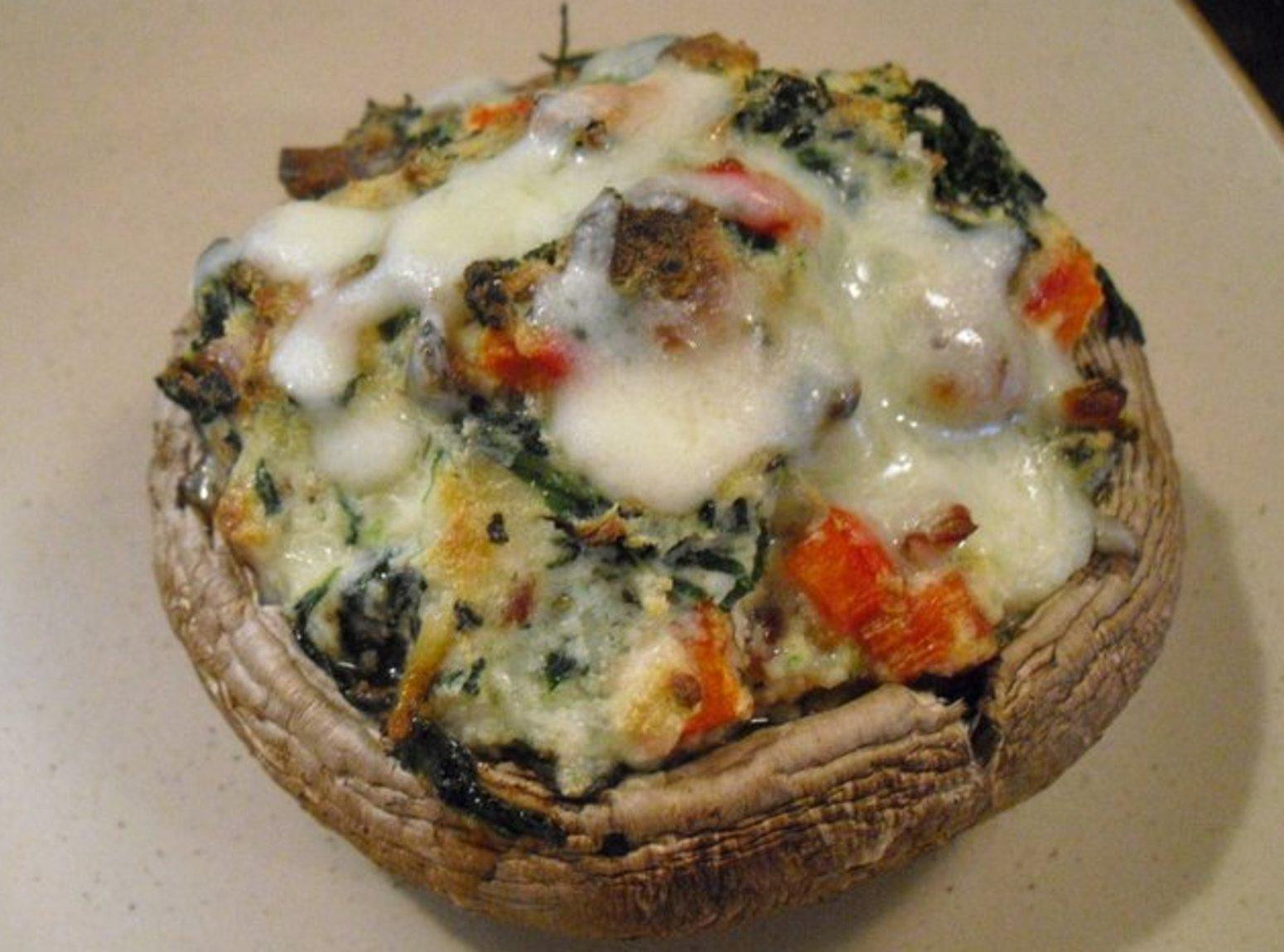 Baked Stuffed Portobello Mushroom Recipe
 Spinach & Ricotta Stuffed Portobello Mushrooms Recipe