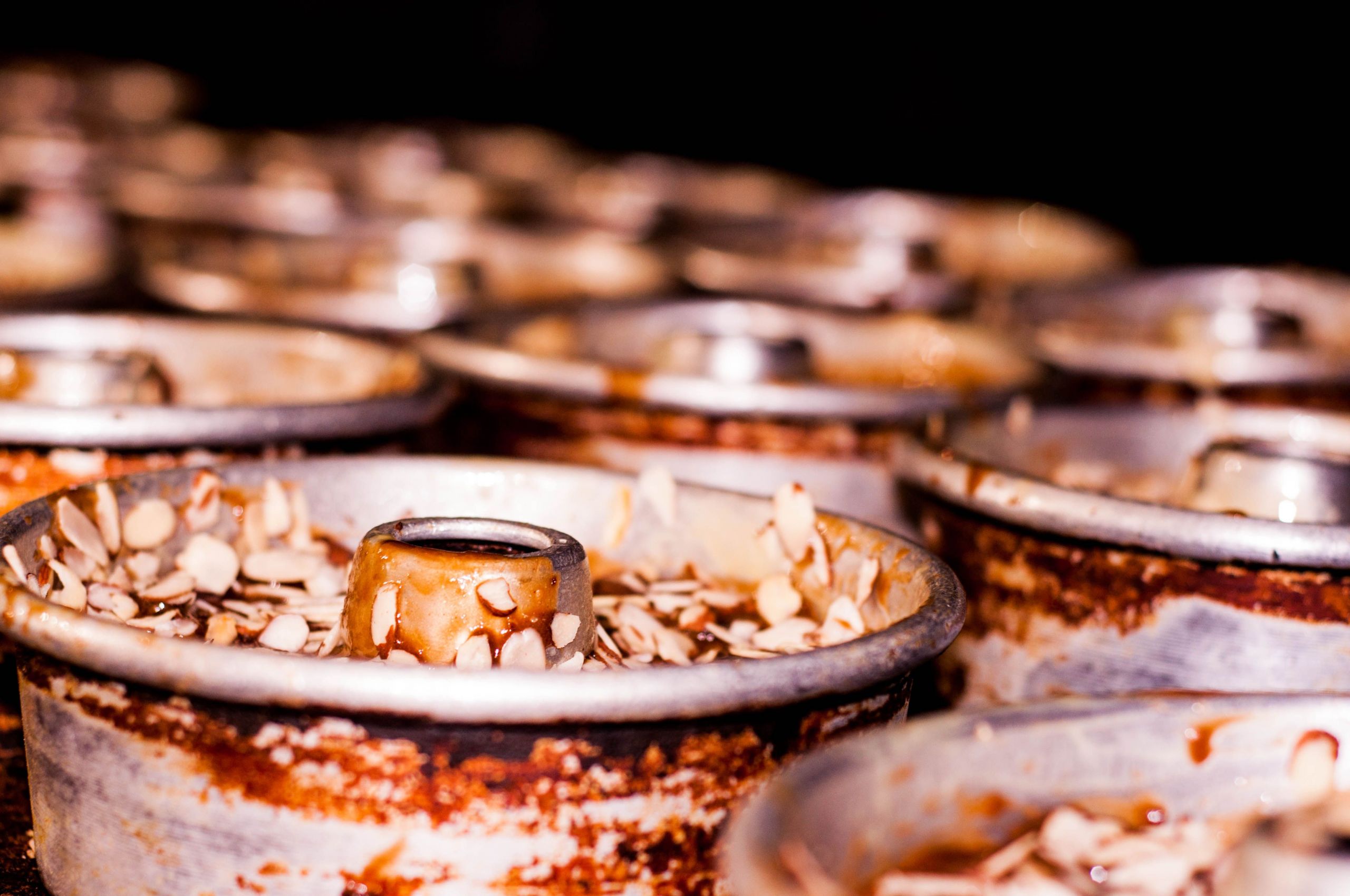 Baker Maid Fruitcake
 Fresh Fruit Cakes in the oven at Baker Maid Bakery in