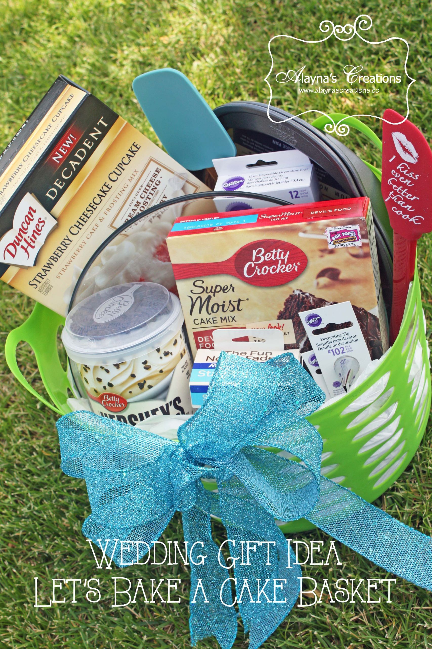 Baking Gift Basket Ideas
 Let s Bake a Cake Wedding Gift Basket