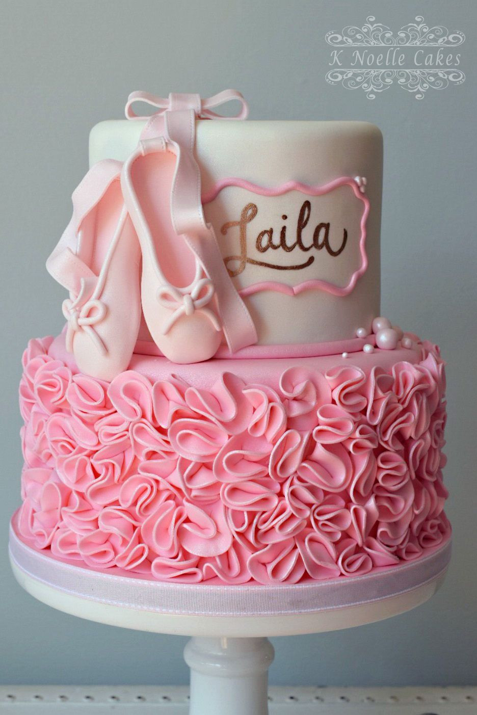 Ballerina Birthday Cake
 Ballerina theme birthday cake By K Noelle Cakes