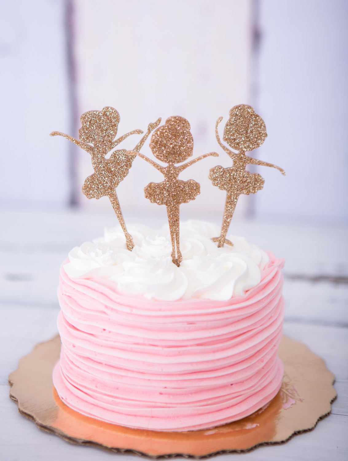 Ballerina Birthday Cake
 Ballerina Cake Topper for Birthday Glitter Girls