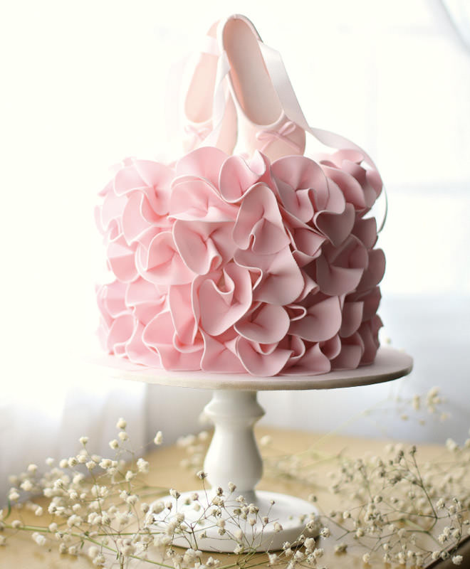 Ballerina Birthday Cake
 17 ballerina cakes for your tiny dancer