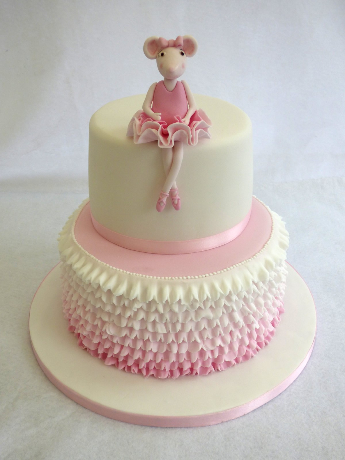 Ballerina Birthday Cake
 2 Tier Angelina Ballerina Birthday Cake Susie s Cakes