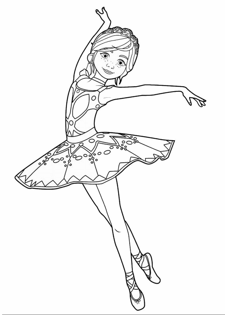 Ballerina Coloring Pages For Kids
 leap movie coloring page ballerina