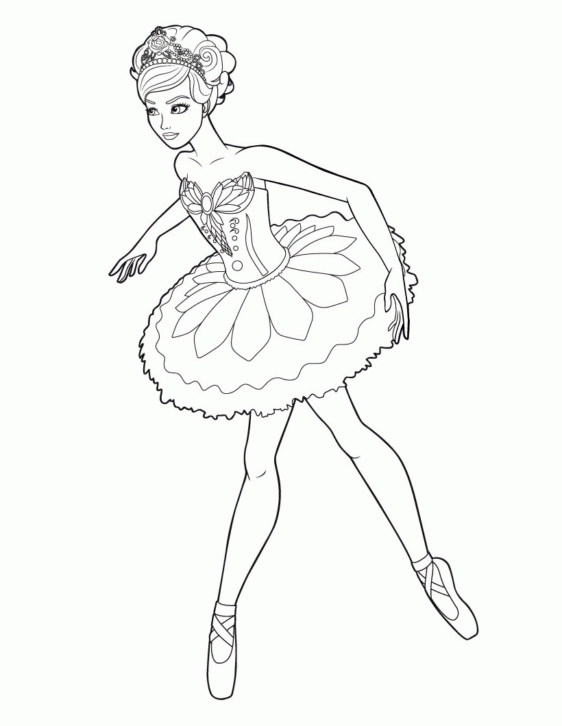 Ballerina Coloring Pages For Kids
 Ballet Coloring Pages For Kids Free Coloring Home