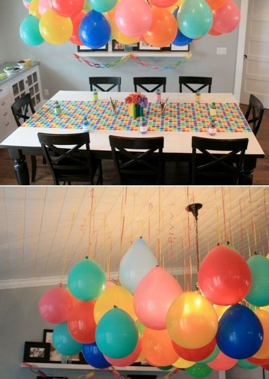 Balloon Decorations For Birthday
 DIY Birthday Décor Ideas