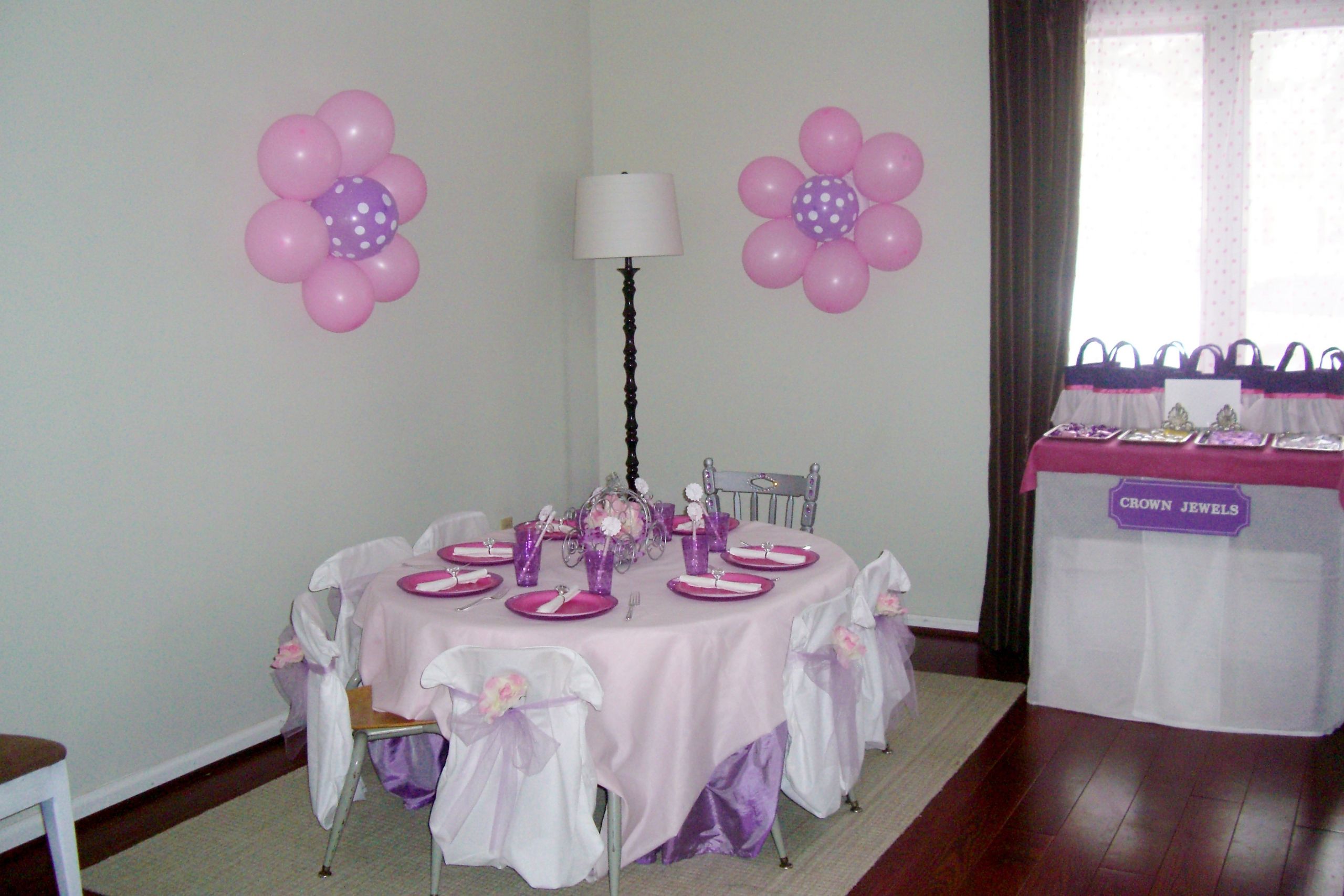 Balloon Decorations For Birthday
 Princess Birthday Party Part 6 Wall Flower Balloon