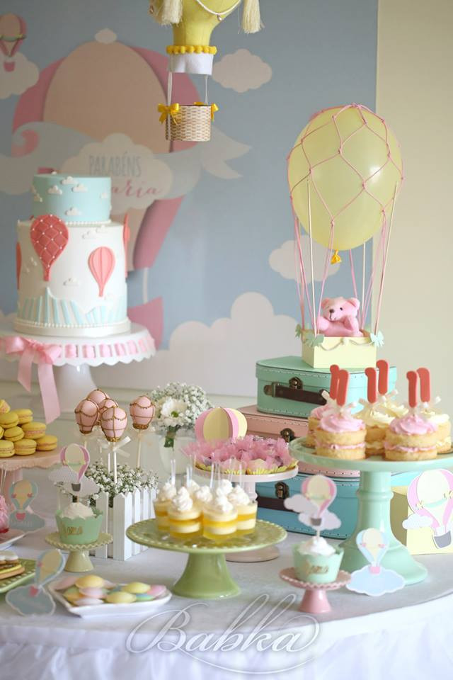 Balloon Themed Birthday Party
 Hot Air Balloon First Birthday – Little Wish Parties