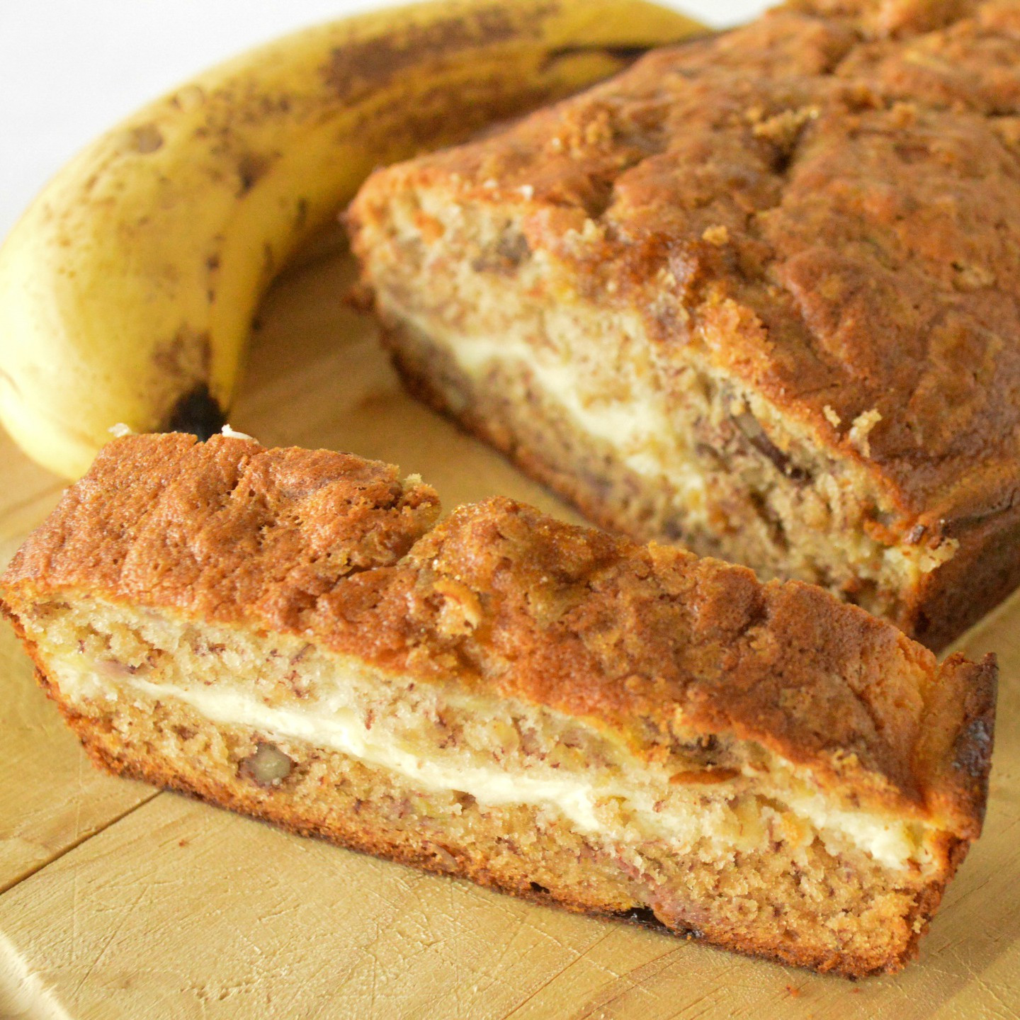 Banana Bread With Cream Cheese Filling
 Banana Bread with Cream Cheese Filling – The Lemon Press
