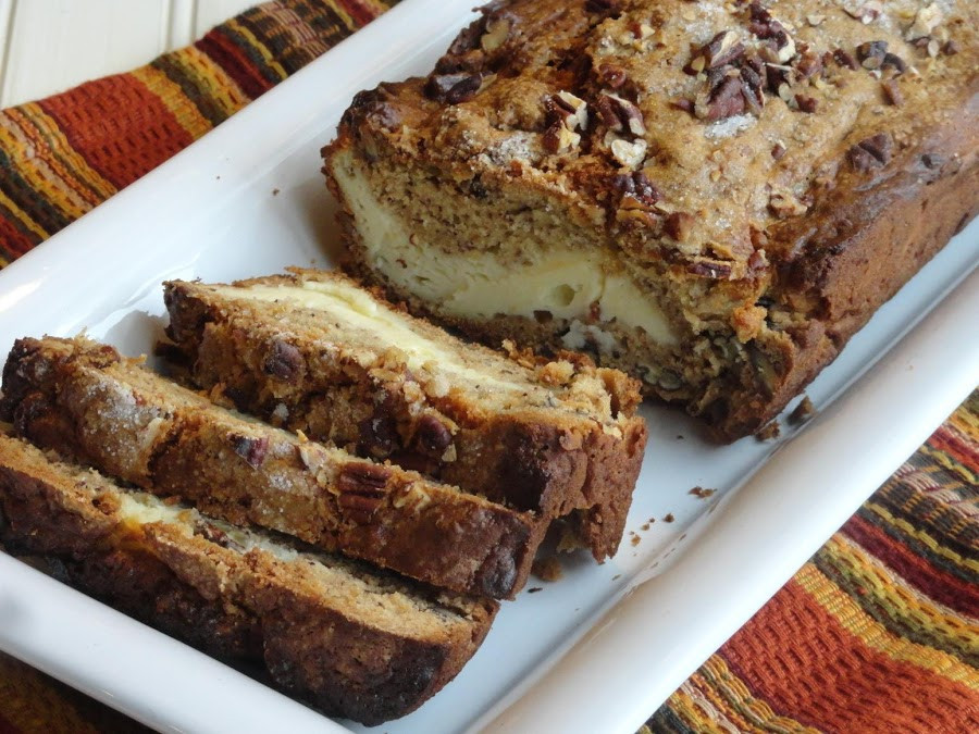 Banana Bread With Cream Cheese Filling
 Aunt Lynda s Cream Cheese Filled Banana Bread Recipe