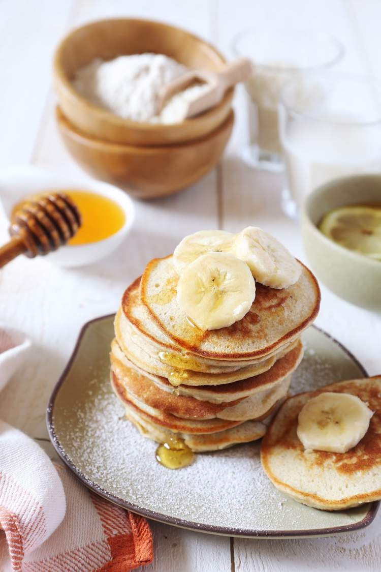 Banana Egg Pancakes Recipe
 Three Ingre nt Banana and Egg Pancakes Slender Kitchen