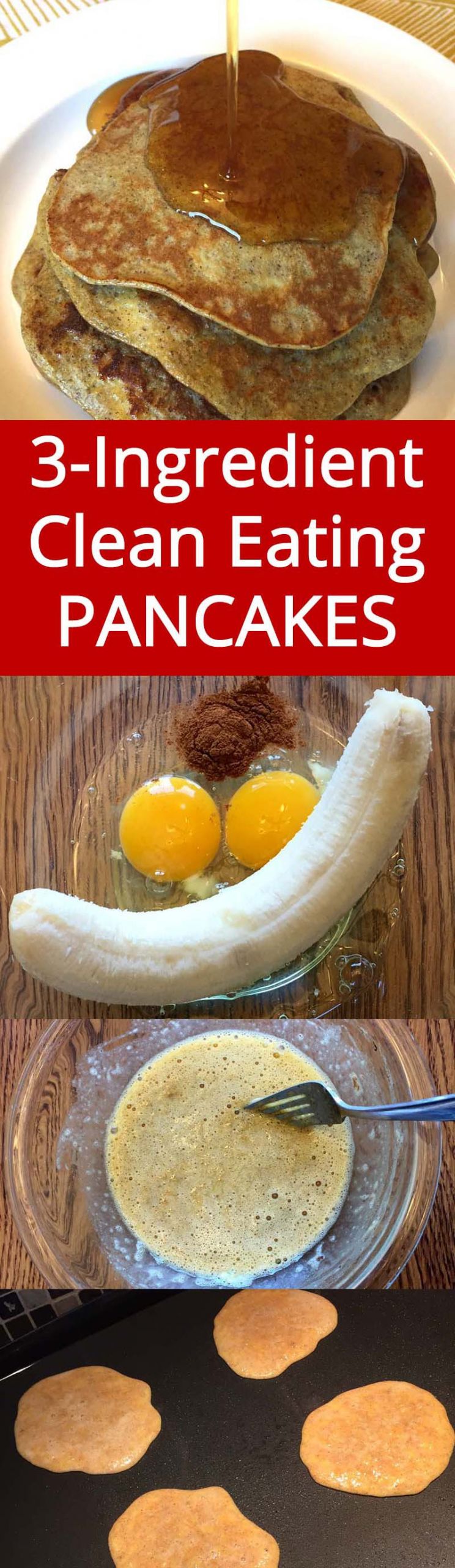Banana Egg Pancakes Recipe
 Healthy 3 Ingre nt Banana Pancakes – Gluten Free Clean