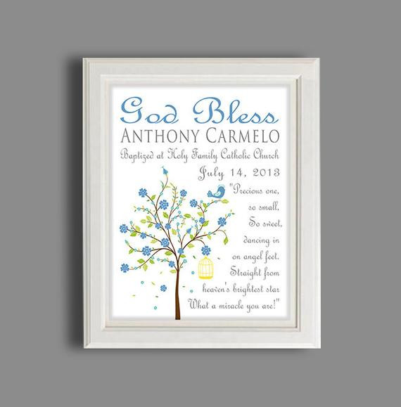 Baptism Gift Ideas For Boys
 Christening Gift Baptism Gift Baby Boy by iNKYSQUIDSTUDIO