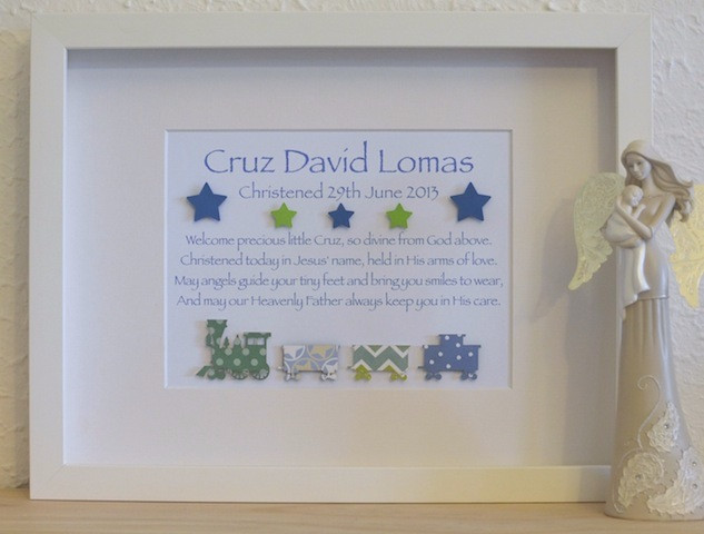 Baptism Gift Ideas For Boys
 Classic Baby Boys Unique Christening Baptism Poem Gifts