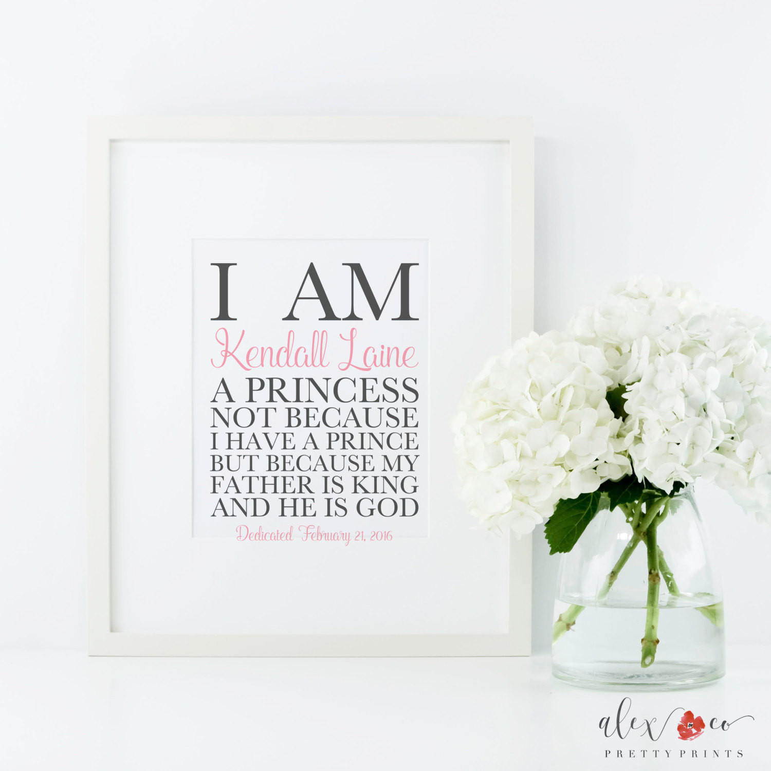 Baptism Gift Ideas For Girls
 I Am A Princess Baptism Gift Girl Baby by alexandcoprintables