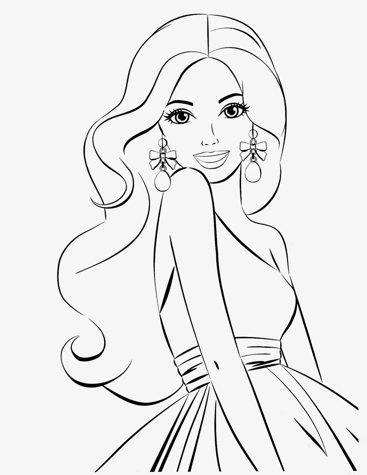 Barbie Coloring Pages For Kids
 Coloring Pages Barbie Free Printable Coloring Pages