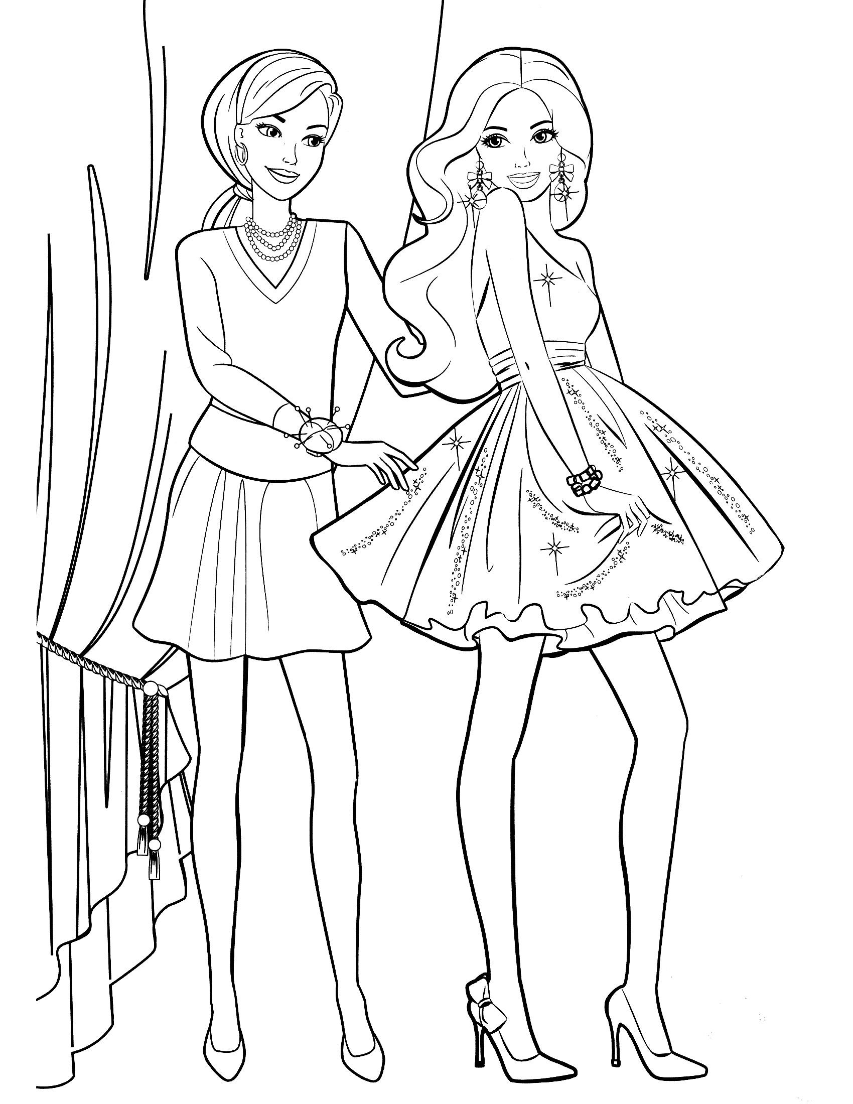Barbie Coloring Pages For Kids
 barbiecoloringpages2 Mcoloring Pinterest Kids