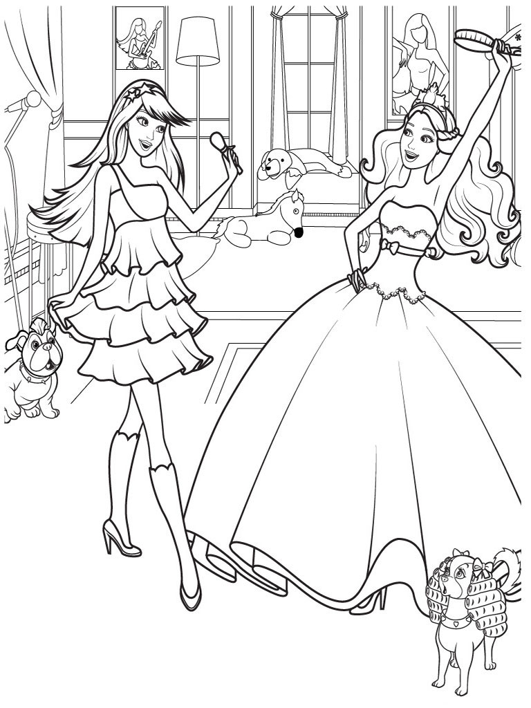 Barbie Coloring Pages For Kids
 Barbie Coloring Pages