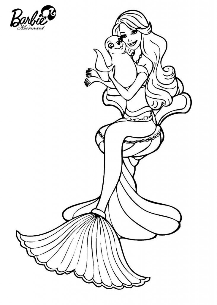 Barbie Coloring Pages For Kids
 Barbie Mermaid Coloring Pages Best Coloring Pages For Kids