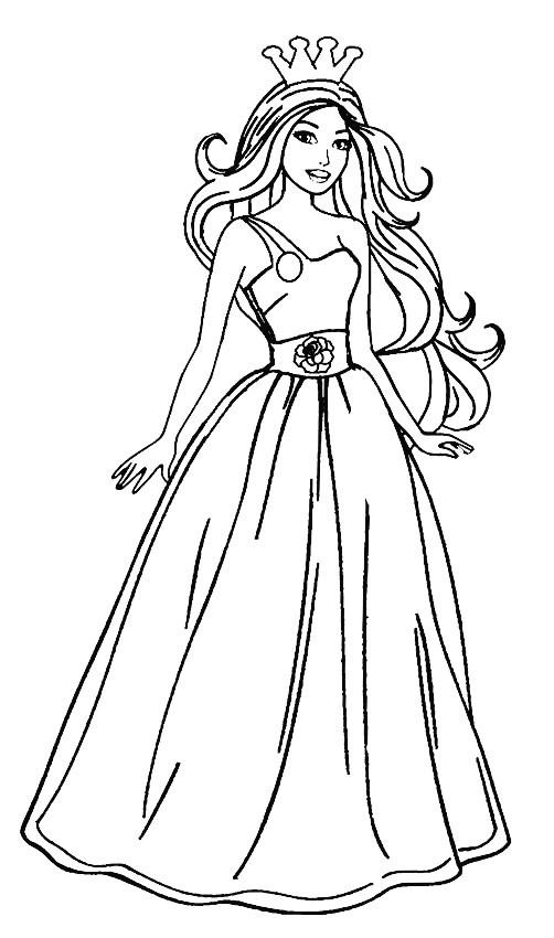 Barbie Coloring Pages For Kids
 Barbie Princess Coloring Pages Best Coloring Pages For Kids