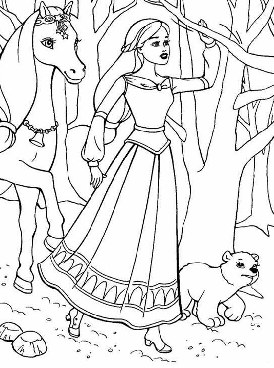 Barbie Coloring Pages For Kids
 Kids Page Barbie Coloring Pages for Childrens