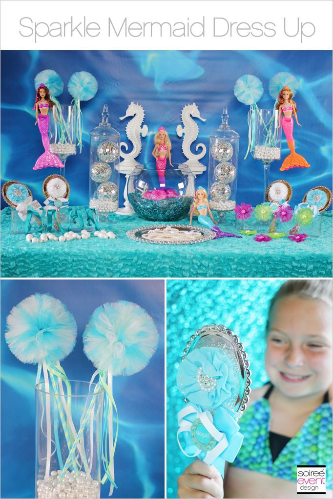 Barbie Mermaid Birthday Party Ideas
 Sparkle Mermaid Party – Part 1 Barbie Giveaway