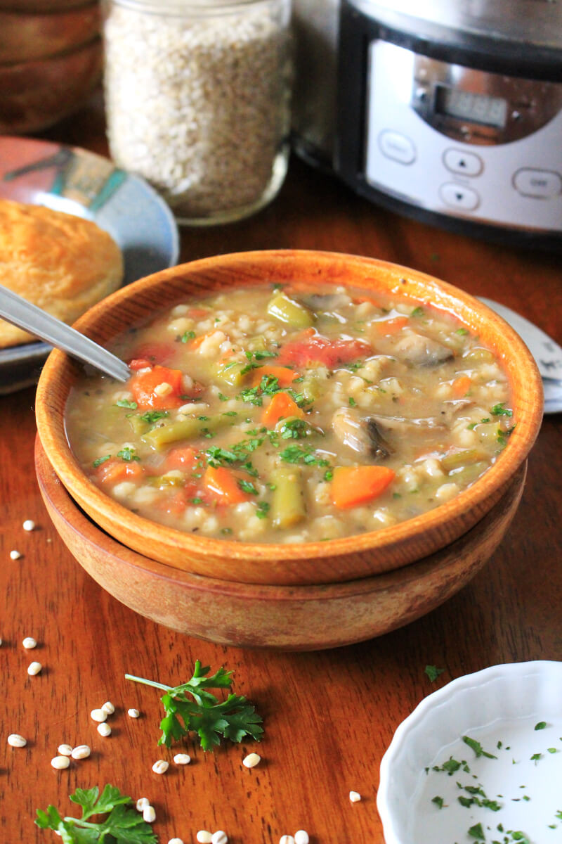 Barley Soup Slow Cooker
 Slow Cooker Ve able Barley Soup