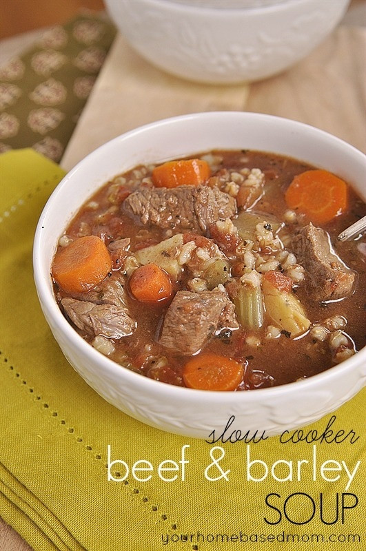 Barley Soup Slow Cooker
 Slow Cooker Beef and Barley Soup your homebased mom