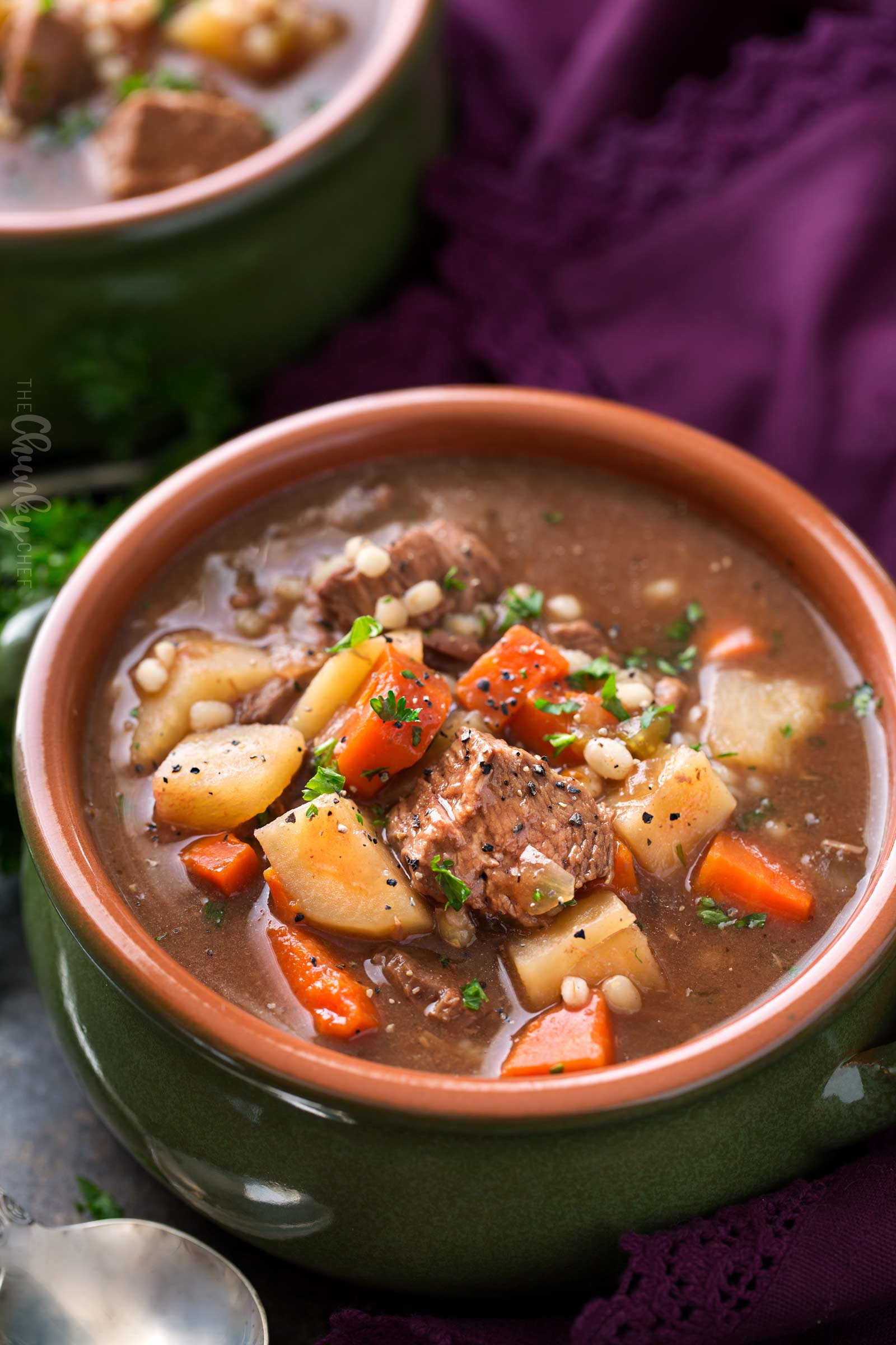 Barley Soup Slow Cooker
 Slow Cooker Beef Barley Soup Recipe 5 The Chunky Chef