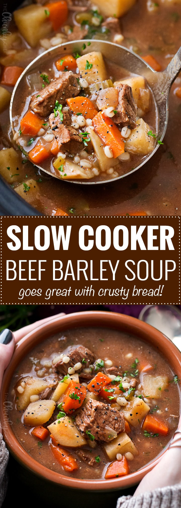 Barley Soup Slow Cooker
 Slow Cooker Beef Barley Soup Recipe The Chunky Chef