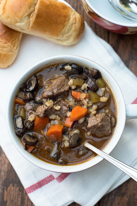 Barley Soup Slow Cooker
 Slow Cooker Ve able Beef Barley Soup