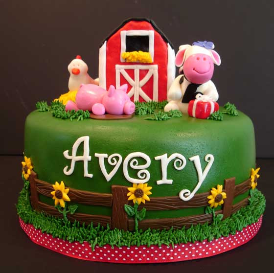 Barnyard Birthday Cake
 Serendipity Cake Design Barnyard Birthday