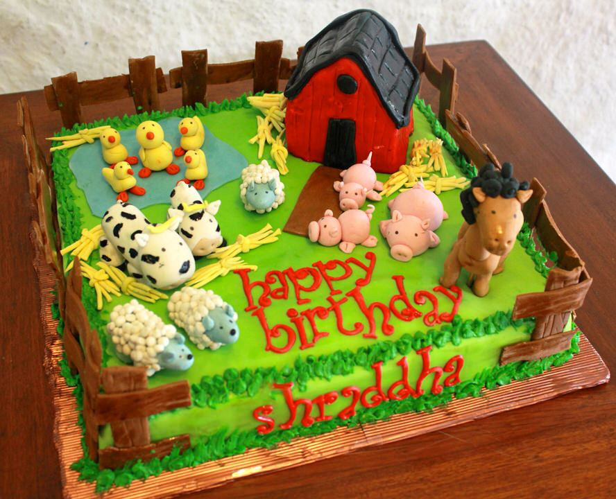 Barnyard Birthday Cake
 Best birthday cakes custom cakes and bakers in Bangalore