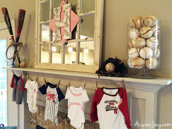 Baseball Baby Shower Decoration Ideas
 Baseball Themed Baby Shower Aspen Jay