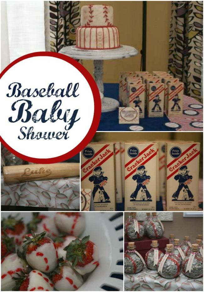 Baseball Baby Shower Decoration Ideas
 A Boy s Baseball Themed Baby Shower Spaceships and Laser