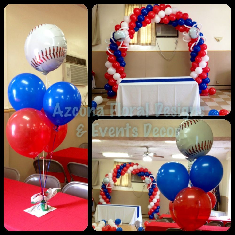 Baseball Baby Shower Decoration Ideas
 Baseball theme balloons decor