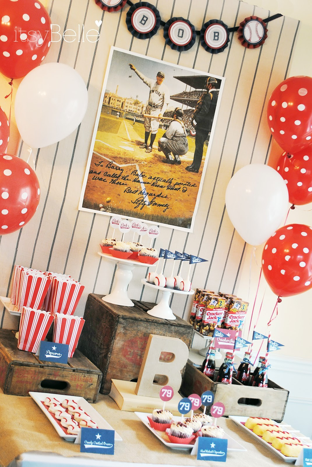 Baseball Birthday Decorations
 Vintage Baseball Party 1