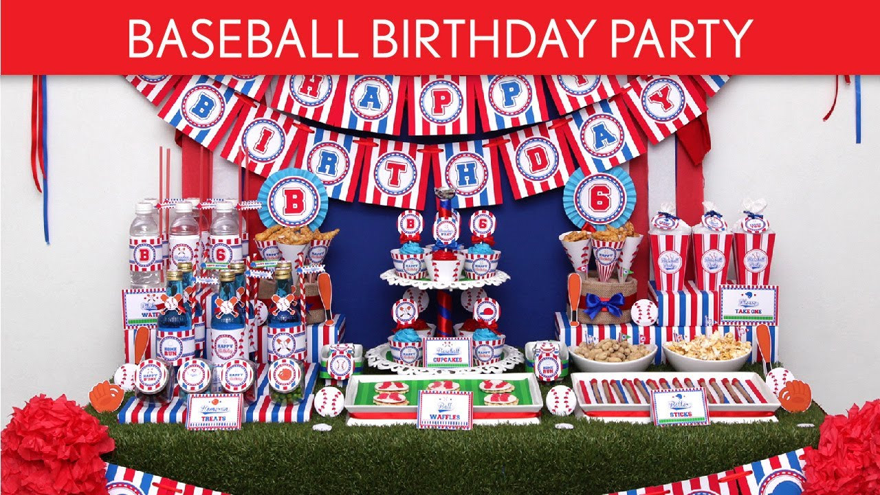 Baseball Birthday Decorations
 Baseball Birthday Party Ideas Baseball B62