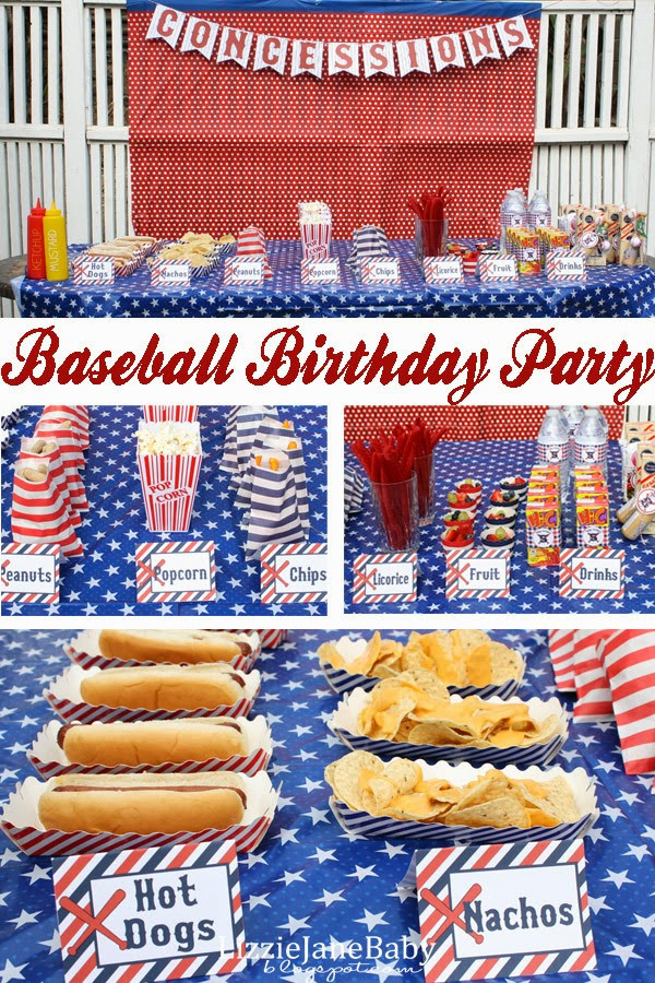 Baseball Birthday Decorations
 Baseball Birthday Party Liz on Call