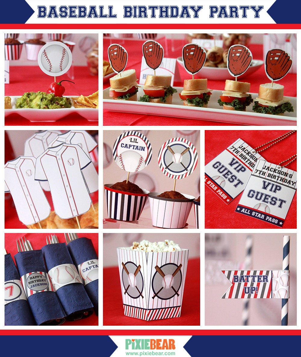 Baseball Birthday Decorations
 Baseball Birthday Baseball Party Baseball Decorations