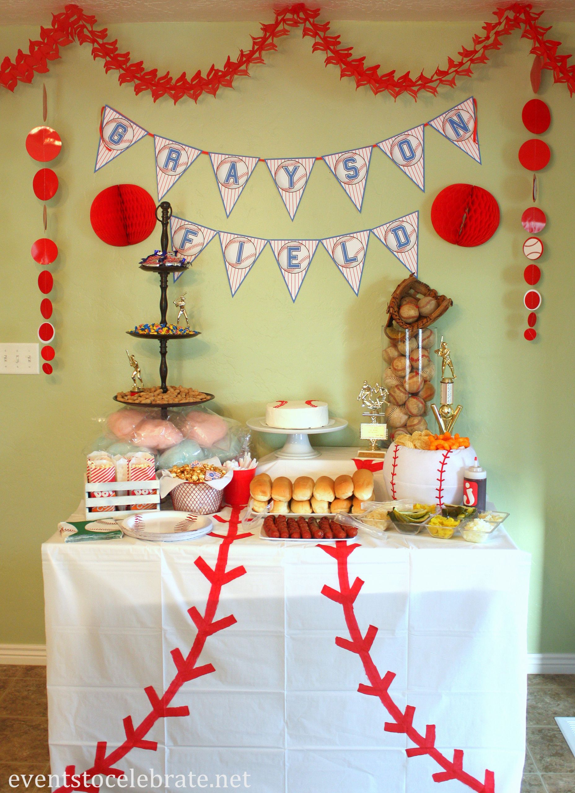 Baseball Birthday Decorations
 Baseball Birthday Party Ideas events to CELEBRATE