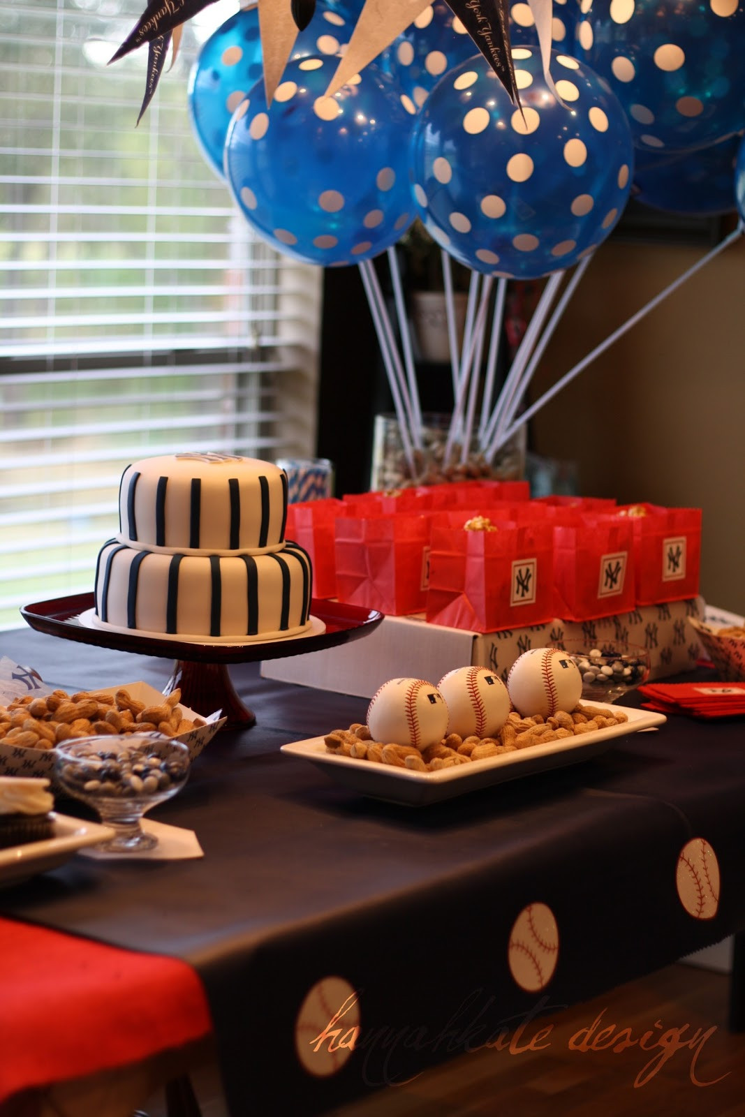 Baseball Birthday Decorations
 The Gaines Gang A Yankee Baseball Birthday Party