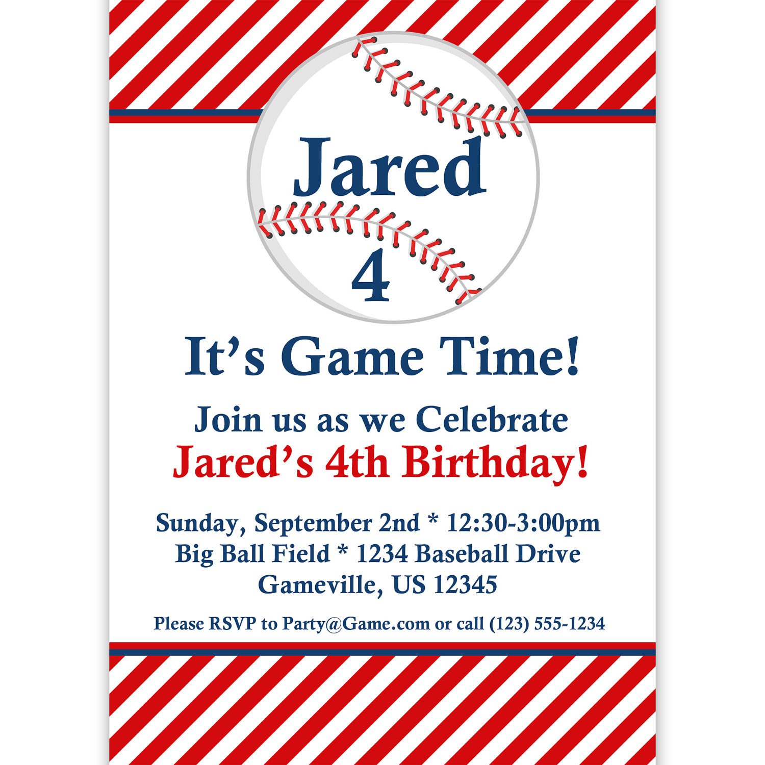 Baseball Birthday Invitations
 Free Printable Baseball Birthday Invitations – FREE