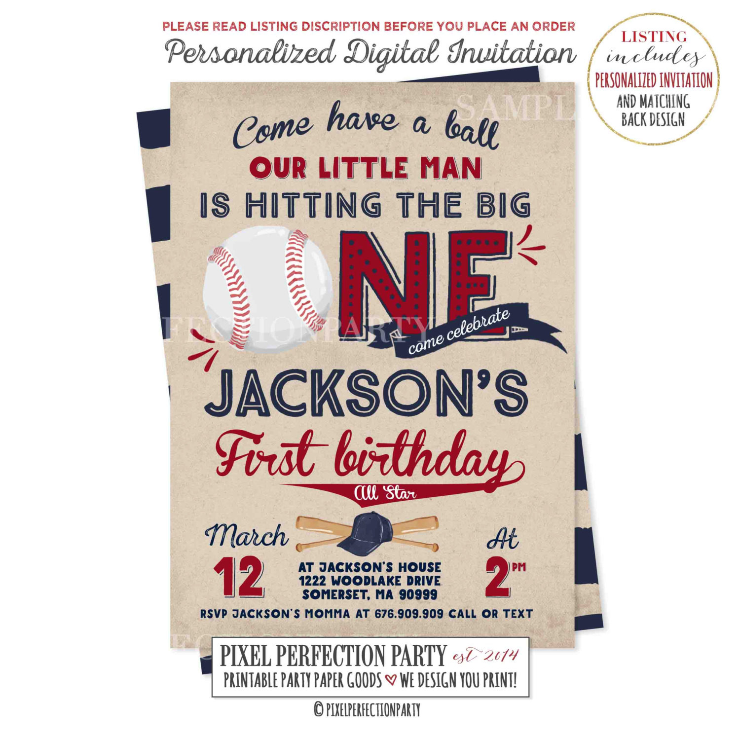 Baseball Birthday Invitations
 Baseball Birthday Invitation Baseball Invitation Baseball